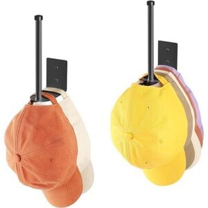 2 Pack Hat Racks for Baseball Caps Visor Hat Organizer Holder Storage Hanging